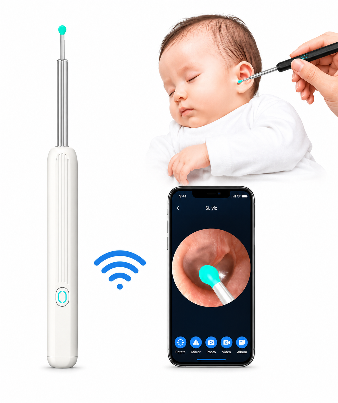 Ear Wax Removal Kit with Camera and Light